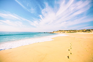 landscape shot of seashore HD wallpaper