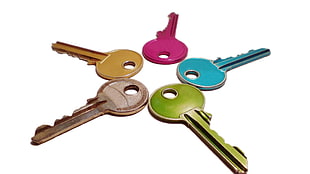five assorted keys