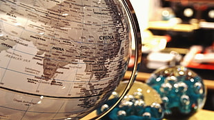 continental globe, China, world map, globes, geography