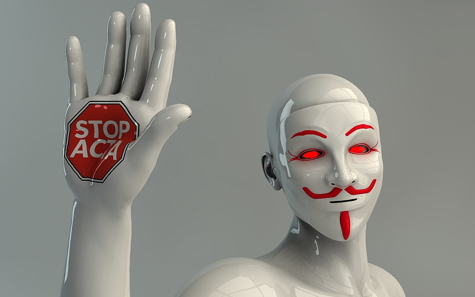 Stop Acta signage HD wallpaper
