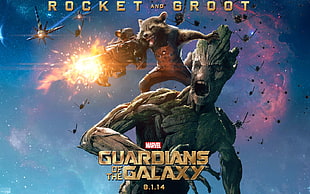 Marvel Guardians of the Galaxy Rocket and Groot, Groot, Rocket Raccoon, Marvel Comics, Guardians of the Galaxy HD wallpaper