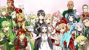 anime characters illustration, Sword Art Online, anime