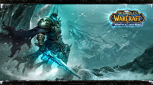 World of Warcraft logo, Blizzard Entertainment, Warcraft,  World of Warcraft, Arthas HD wallpaper