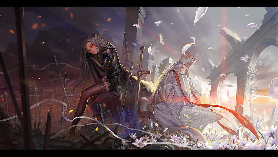 female anime character illustration, Fate Series, Saber, anime girls HD wallpaper