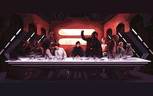 Star Wars The Last Supper painting HD wallpaper