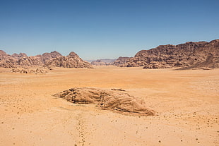 desert, desert, landscape, rock, sky HD wallpaper