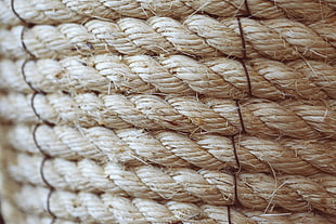 roll of brown rope