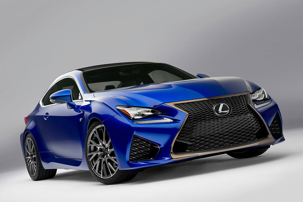 blue Lexus coupe HD wallpaper