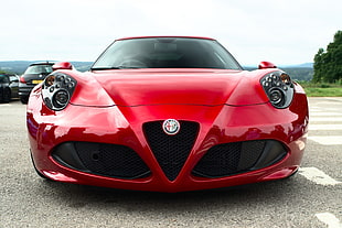 red Alfa Romeo 4C