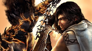 male character game illustration, video games, Prince of Persia: The Two Thrones HD wallpaper
