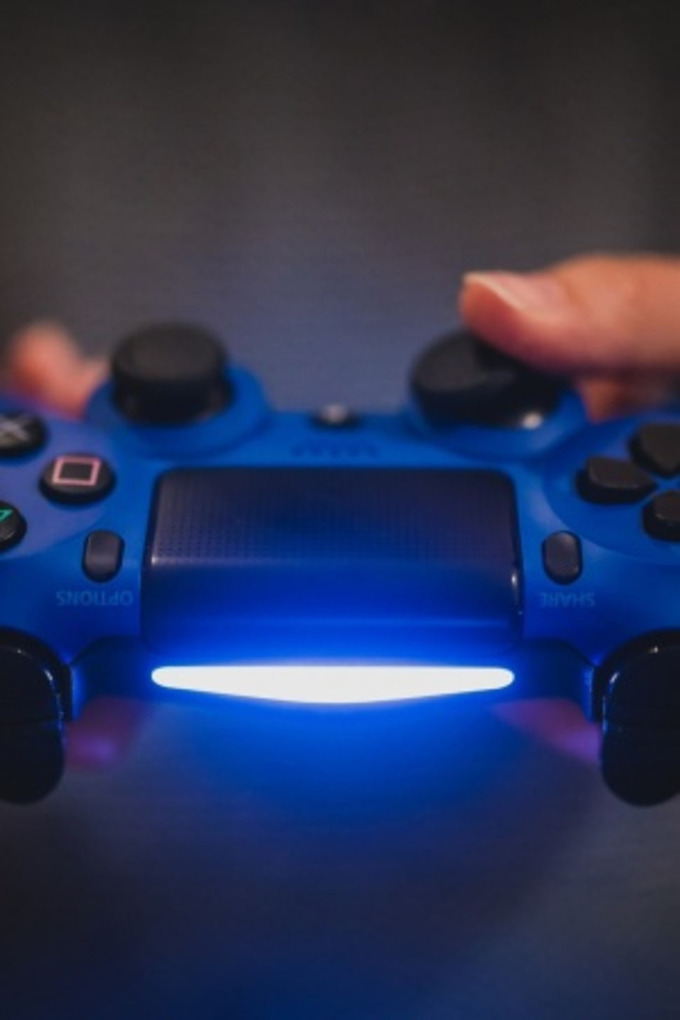 Person holding blue Sony PS4 controller HD wallpaper | Wallpaper Flare