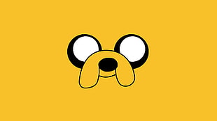 Jake the Dog from Adventure Time illustration, Adventure Time, Jake the Dog, minimalism