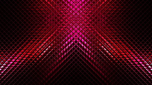red and pink 3D wallpaper, abstract, metal, digital art, texture