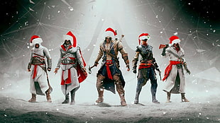 Assassins Creed game cover, Assassin's Creed, Altaïr Ibn-La'Ahad, Ezio Auditore da Firenze HD wallpaper