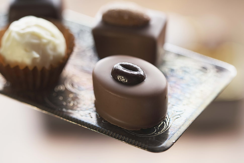 chocolate pastry HD wallpaper