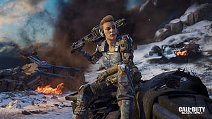 Call of Duty Black Ops female game character wallpaper