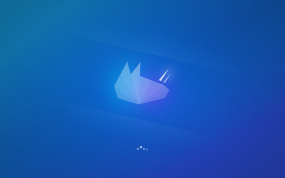 blue logo, Xubuntu, Linux HD wallpaper