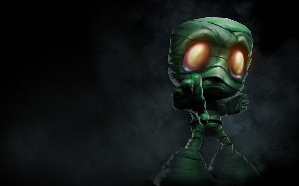 green mummy illustration, League of Legends, video games HD wallpaper