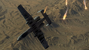 black and gray metal tool, military, military aircraft, Fairchild Republic A-10 Thunderbolt II, US Air Force HD wallpaper