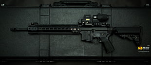 black rifle gun HD wallpaper