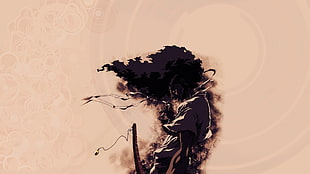 animated samurai illustration, Afro Samurai HD wallpaper