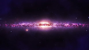 purple and red supernova digital wallpaper, stars, space, planet, galaxy