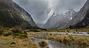 landscape photo of mountain valley during cloudy day