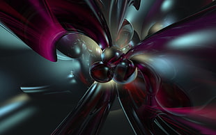 red and blue 3D illustration