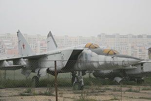 gray aircraft, mig-25, jet fighter, Soviet Union, Mikoyan MiG-25 HD wallpaper