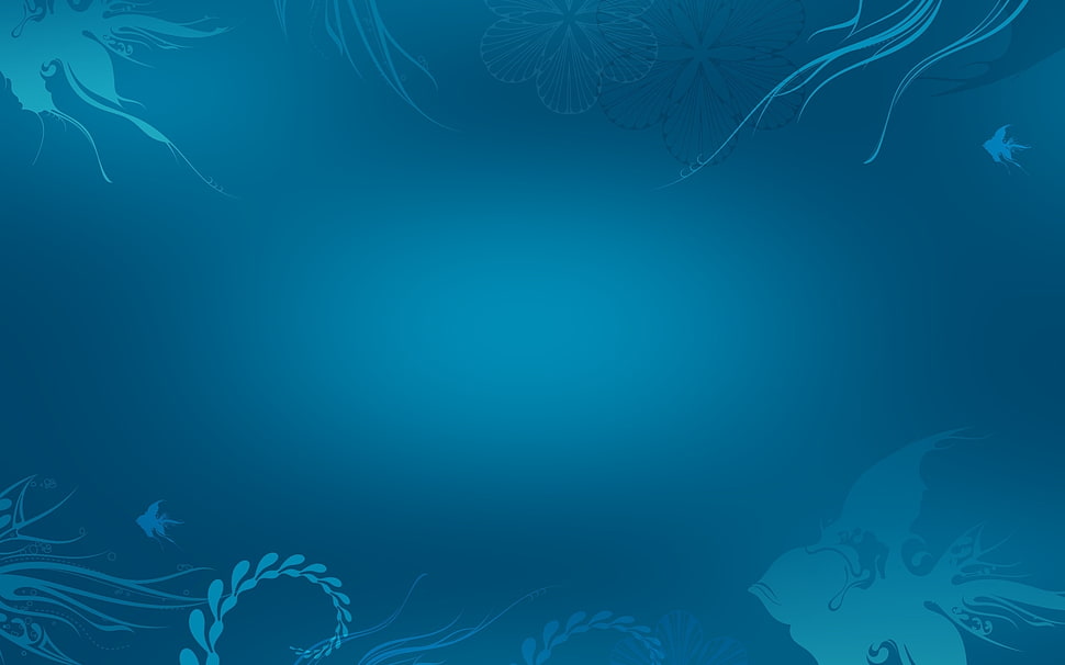 teal and gray printed surface HD wallpaper