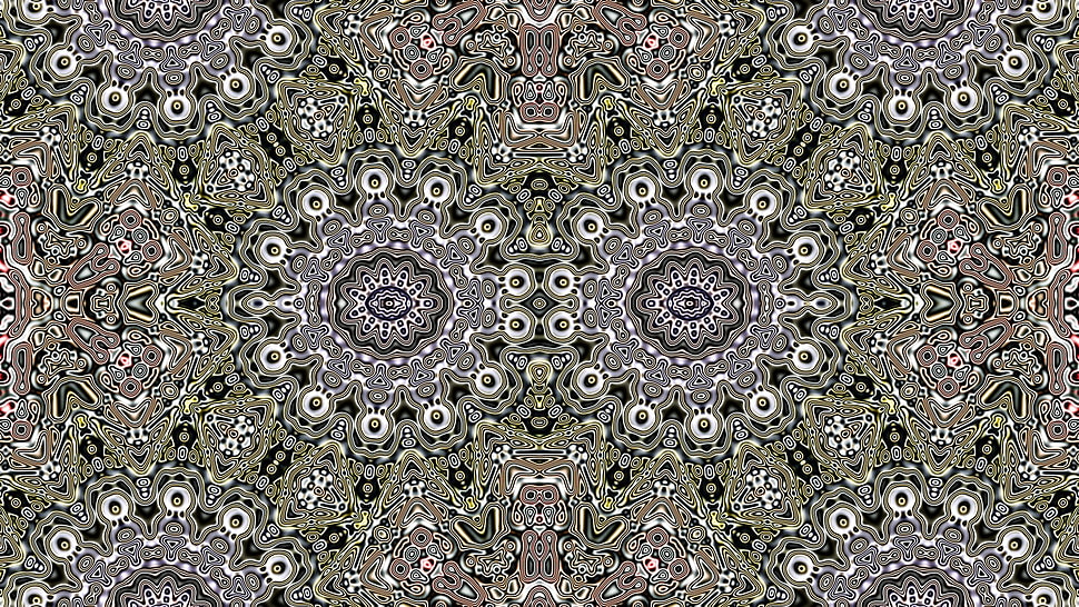 gray, white, and black floral area mat, abstract, symmetry, pattern HD wallpaper