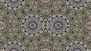 gray, white, and black floral area mat, abstract, symmetry, pattern