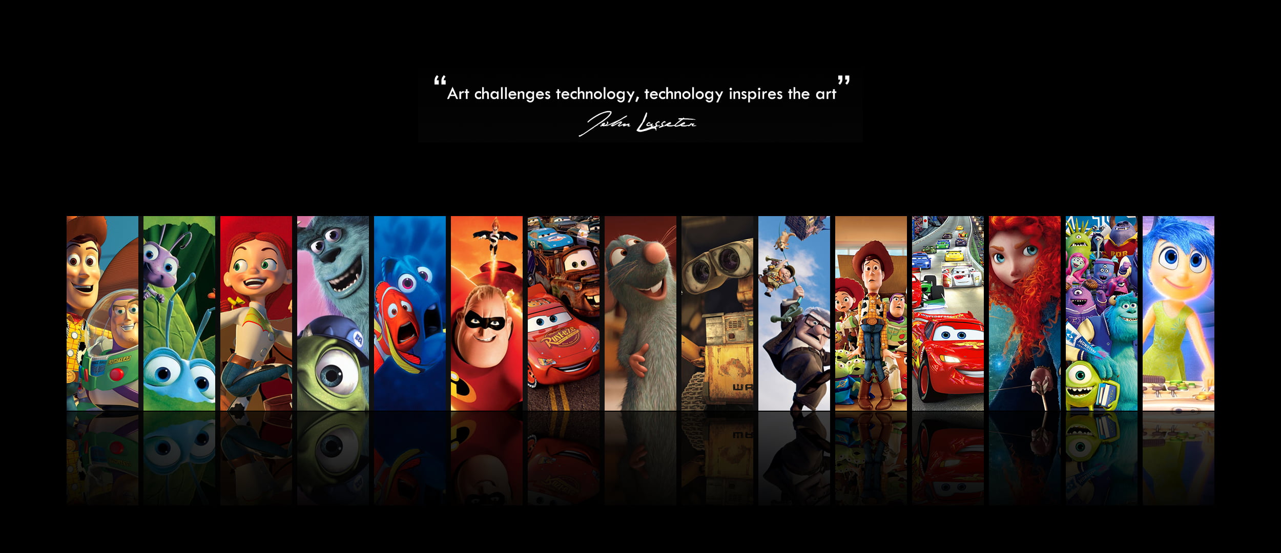 assorted Disney characters digital wallpaper, Pixar Animation Studios, Toy Story, Monsters, Inc., Finding Nemo