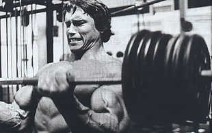 Arnold Schwarzenegger, Arnold Schwarzenegger, bodybuilding, Bodybuilder, barbell HD wallpaper