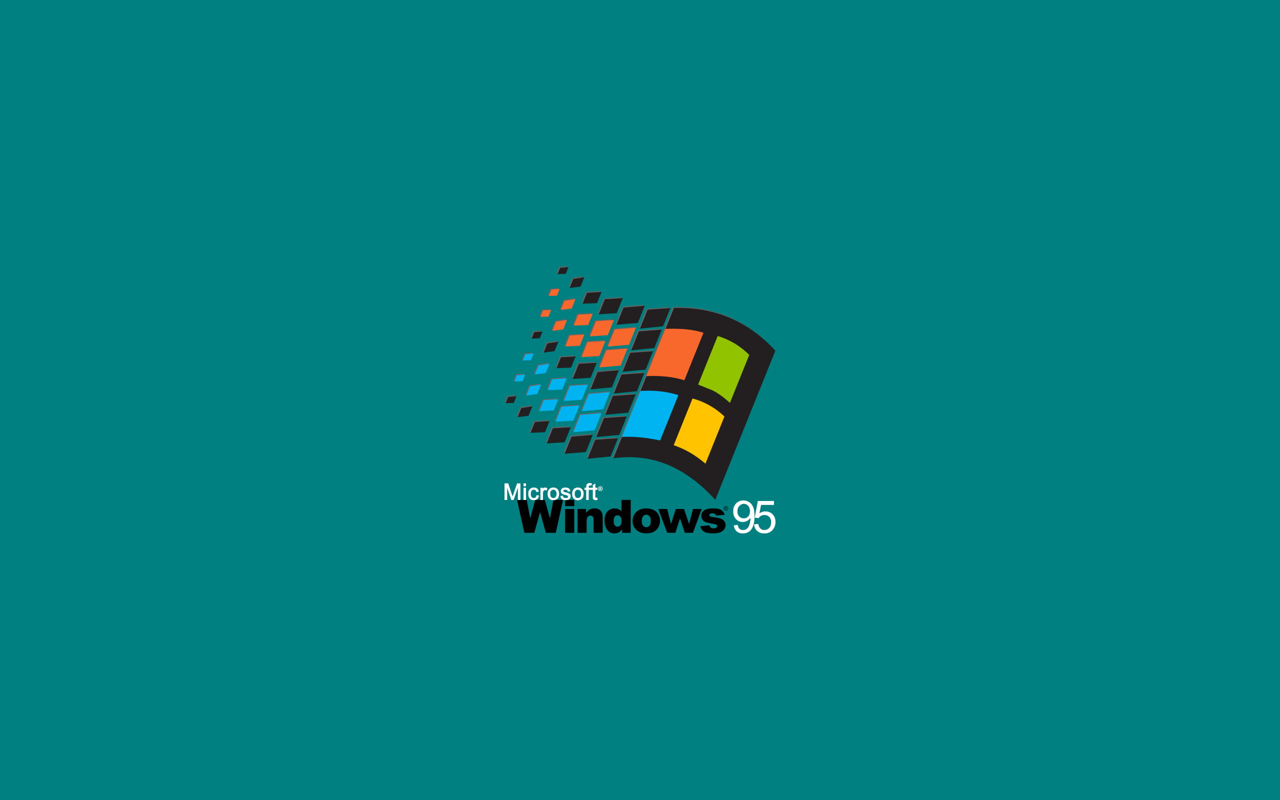 Microsoft Windows 95 logo, Windows 95, operating systems, vintage ...