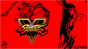 Street Fighter game poster, street, Ryu (Street Fighter), street art, Ryu HD wallpaper