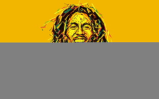 Bob Marley mosaic portrait graphic