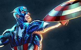 Marvel Captain American illustration HD wallpaper