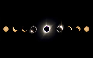 moon phase graphic art