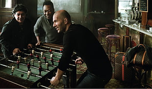 men's black long-sleeved shirt, Zinedine Zidane, Diego Maradona, Louis Vuitton, bar