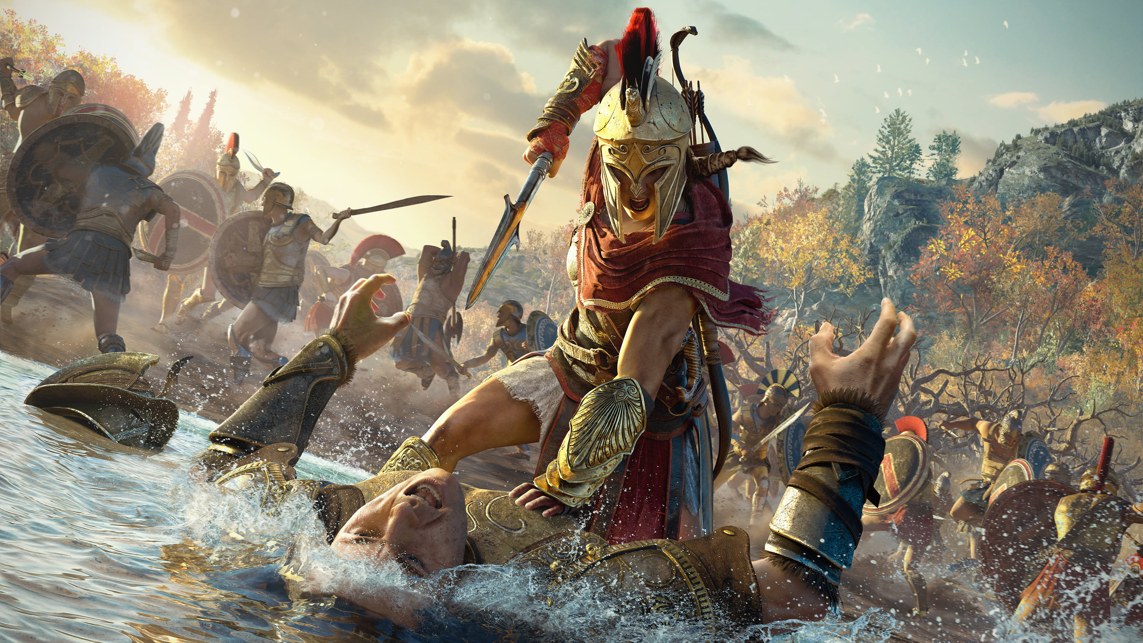 gladiator wallpaper, video games, Video Game Art, Assassin's Creed Odyssey, Assassin's Creed