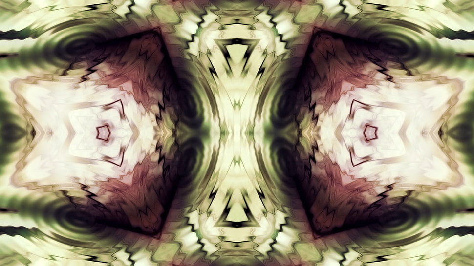 mirror effect psychedelic artwork, abstract HD wallpaper