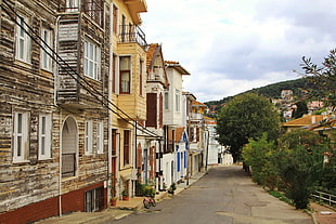 white and brown houses, Turkey, heybeliada, landscape, Istanbul