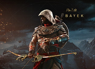 Assassin's Creed Origins Bayek digital wallpaper