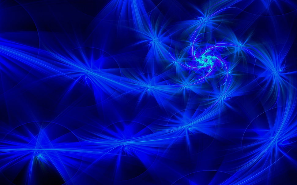 blue neon light digital paper HD wallpaper