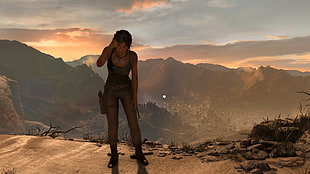 female game character illustration, Rise of Tomb Raider, Lara Croft
