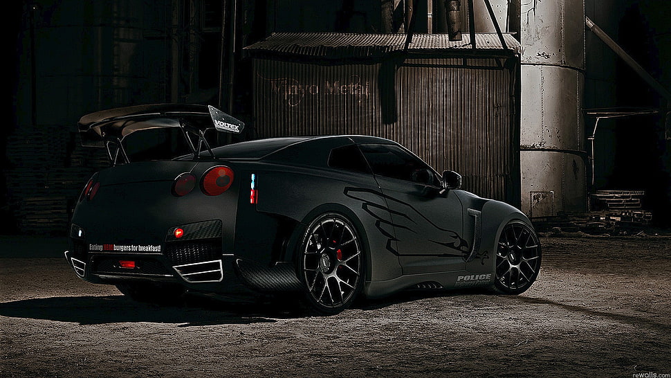 gray coupe, car HD wallpaper