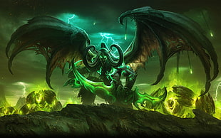 DOTA 2 Terror Blade illustration,  World of Warcraft, video games, artwork