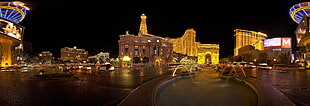 brown and white house miniature, cityscape, Las Vegas HD wallpaper