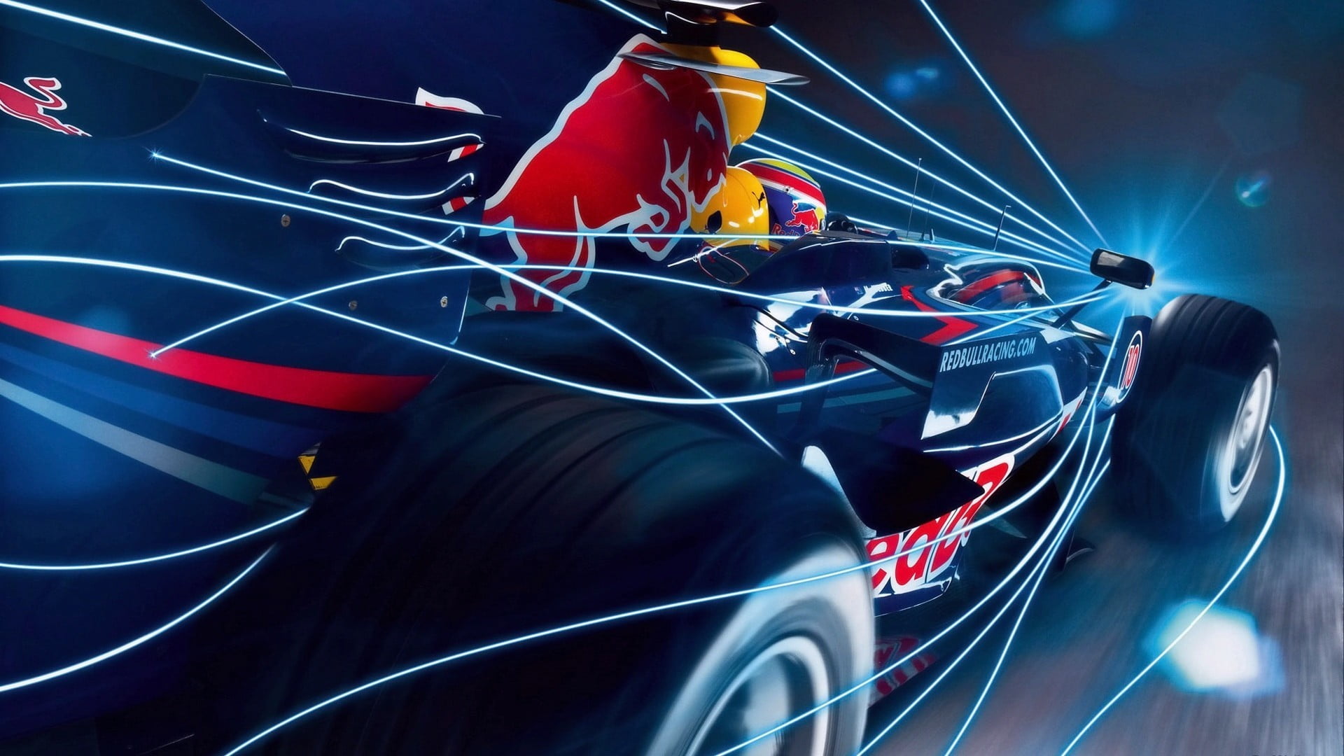 Blue Red Bull Race Car Digital Wallpaper Formula 1 Red Bull Racing Hd Wallpaper Wallpaper Flare